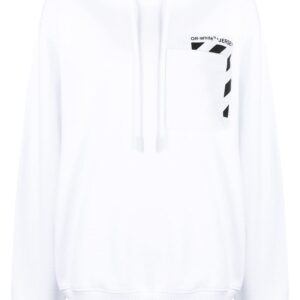 Off-White logo print hoodie