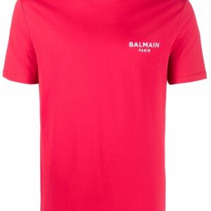 Balmain  logo-embroidered cotton T-shirt