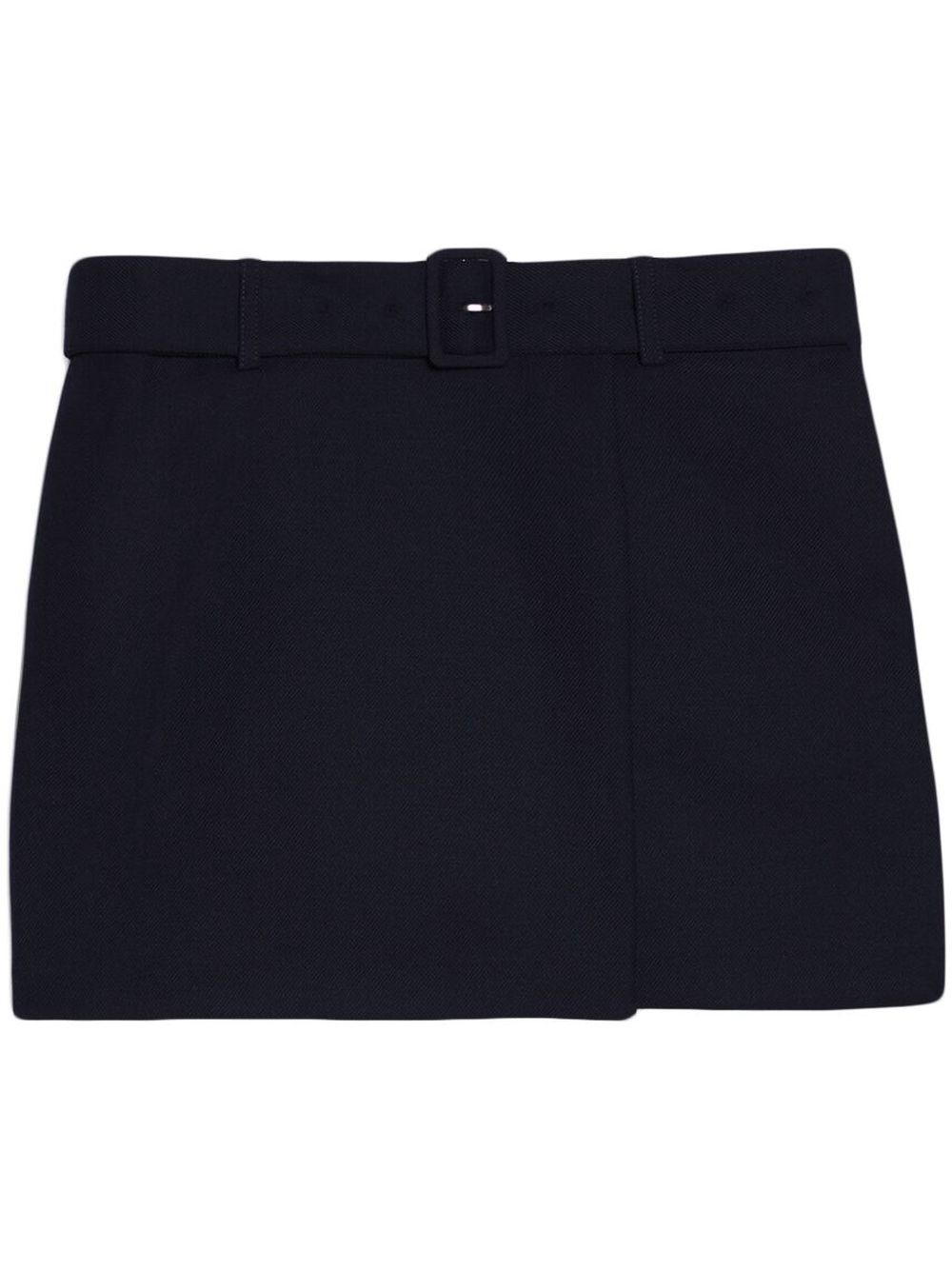 AMI Paris high-waisted belted miniskirt