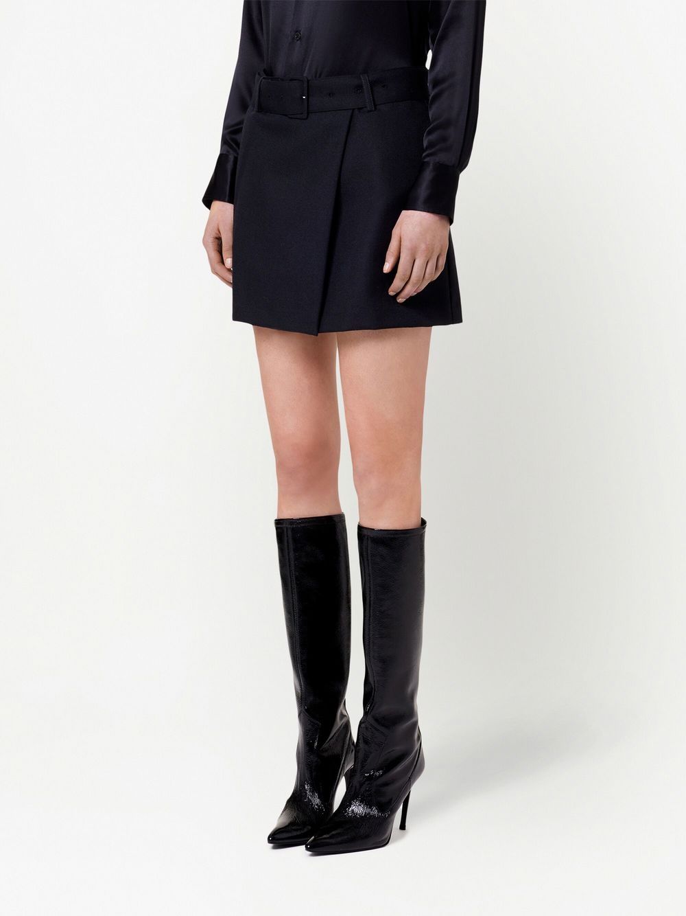 AMI Paris high-waisted belted miniskirt - Image 2