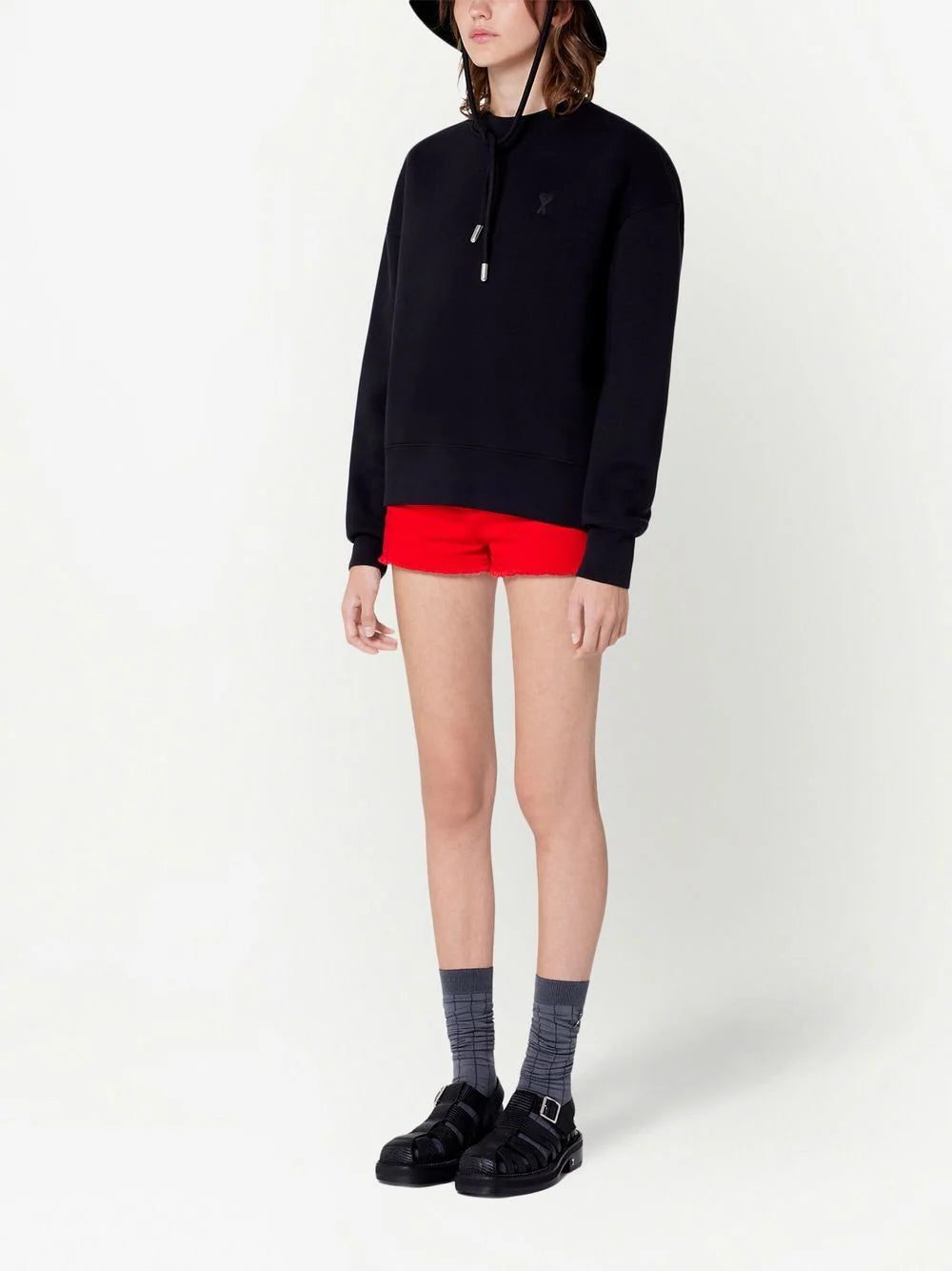 AMI Paris Ami de Coeur fleece sweatshirt - Image 2