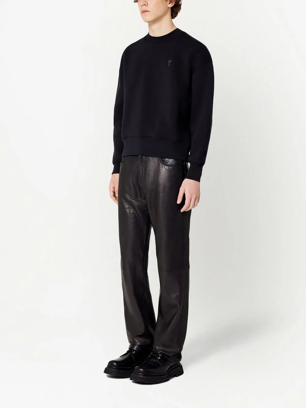 AMI Paris Ami de Coeur fleece sweatshirt - Image 3