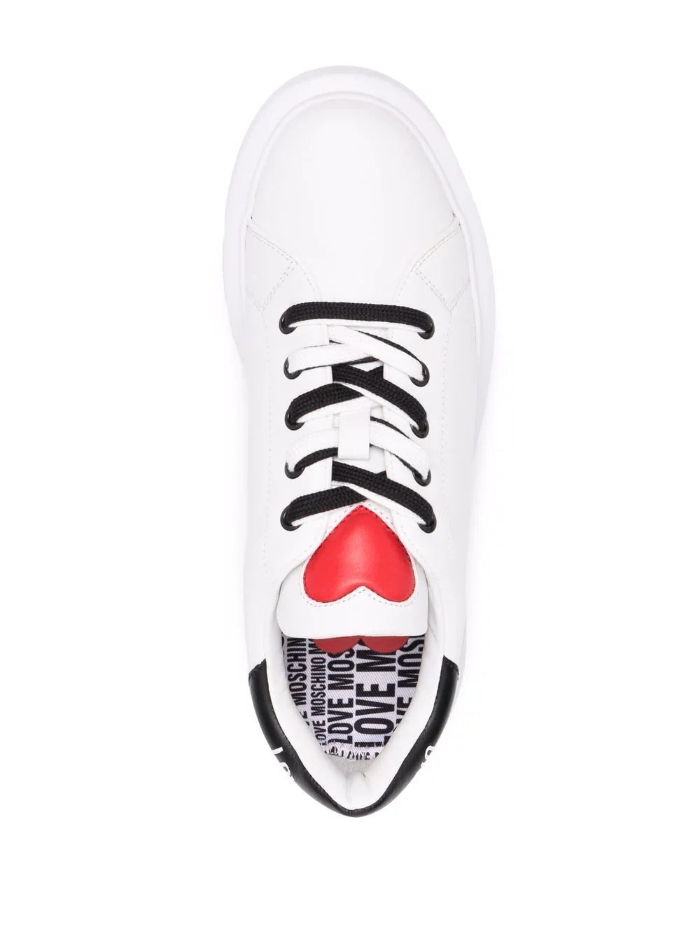 Love Moschino heart motif leather sneakers - Image 4