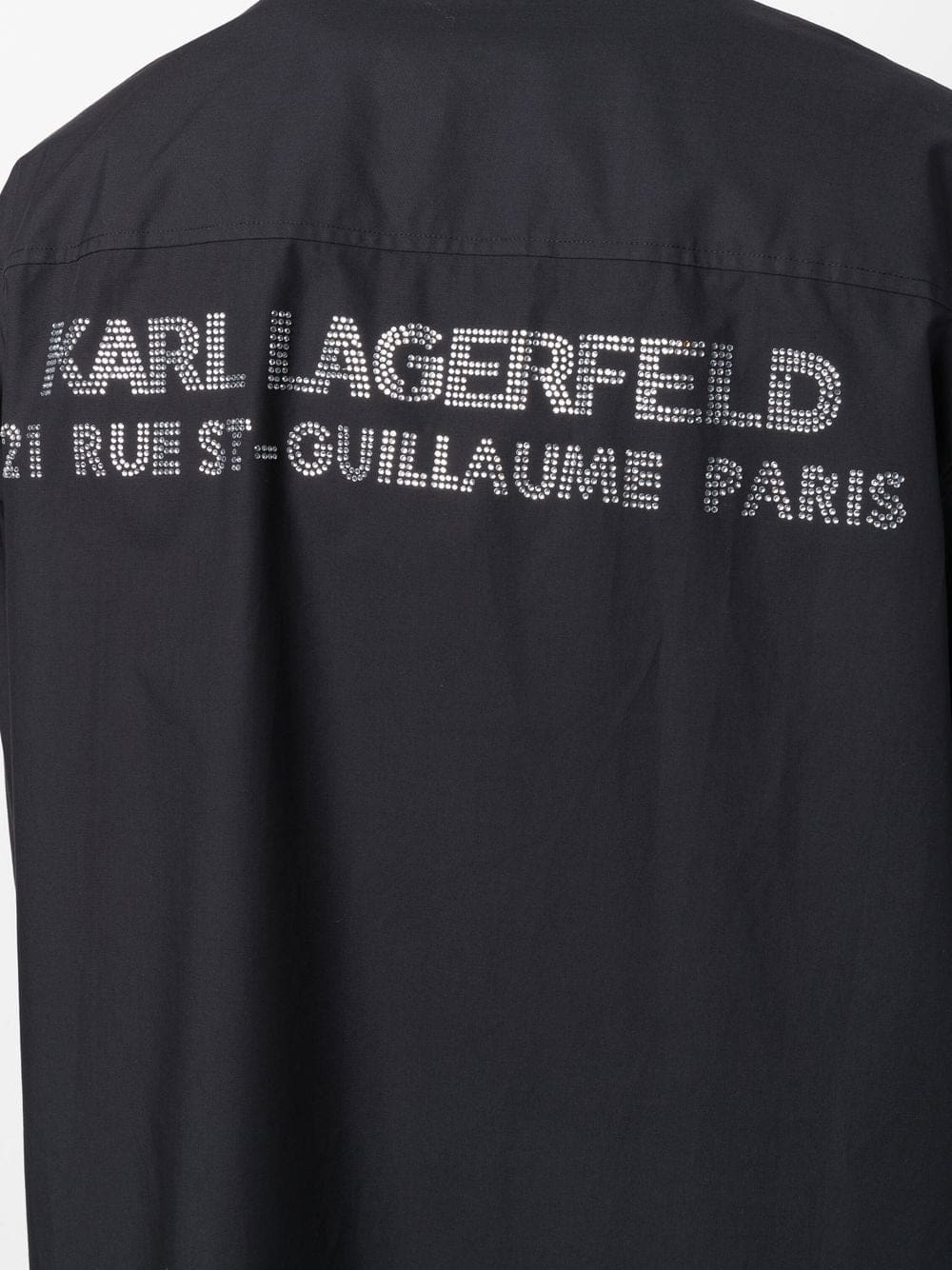 Karl Lagerfeld logo-print organic cotton shirt - Image 5