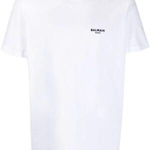 Balmain  logo-embroidered cotton T-shirt