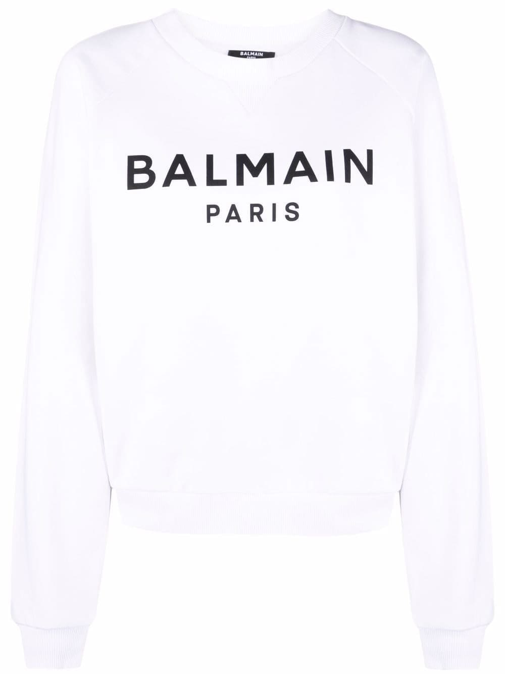 Balmain logo-print cotton sweatshirt
