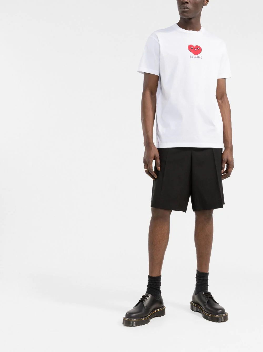 Dsquared2 heart-motif logo cotton T-shirt - Image 2