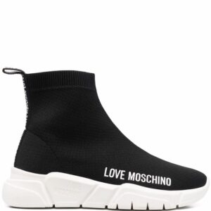 Love Moschino logo-print slip-on sneakers