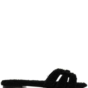 Saint Laurent  Tribute shearling slides