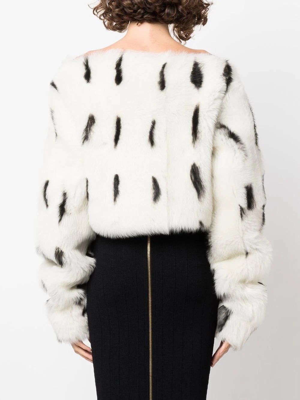 Balmain shearling boat-neck top - Image 4
