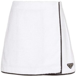 Prada terrycloth A-line mini skirt