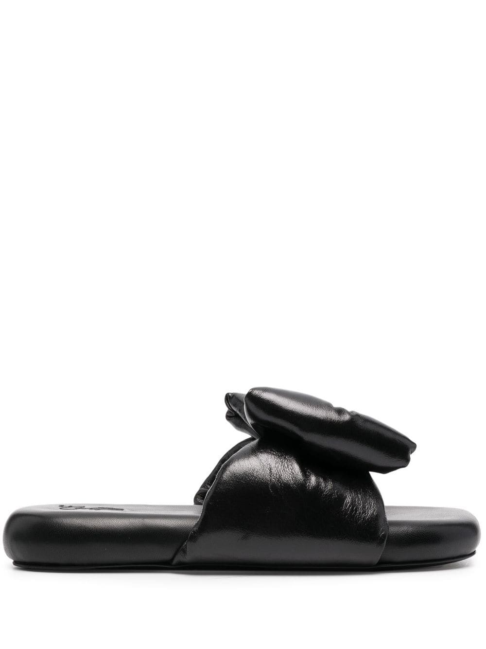 Off-White padded bow-embellished slides