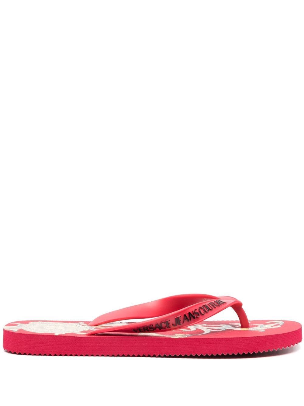 Versace Jeans Couture side logo-print flip flops
