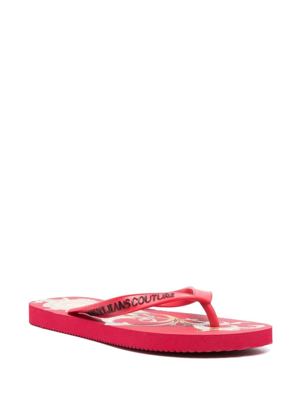 Versace Jeans Couture side logo-print flip flops - Image 2