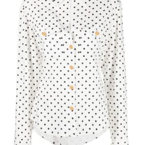 Balmain polka-dot long-sleeve shirt