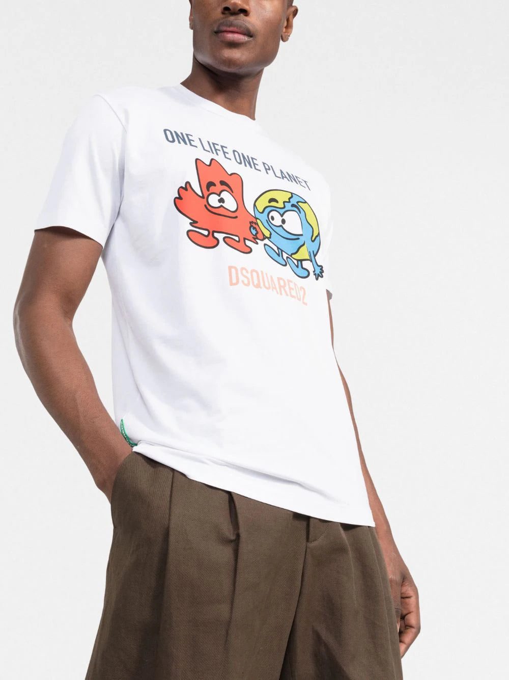 Dsquared2 slogan-print cotton T-shirt - Image 3