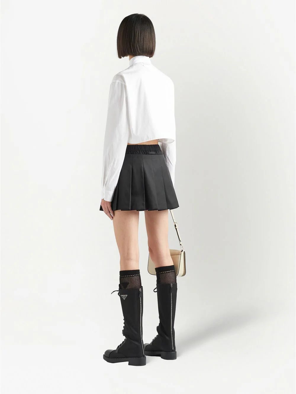 Prada Re-Nylon pleated miniskirt - Image 3