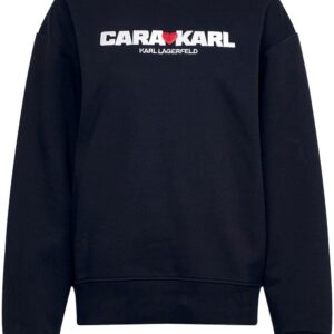 Karl Lagerfeld x Cara Delevingne logo-print sweatshirt