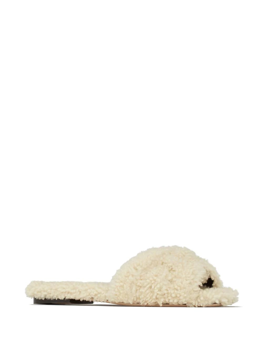 Saint Laurent shearling flat slides - Image 2