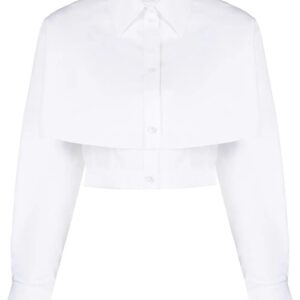 Alexander McQueen  layered cropped shirt