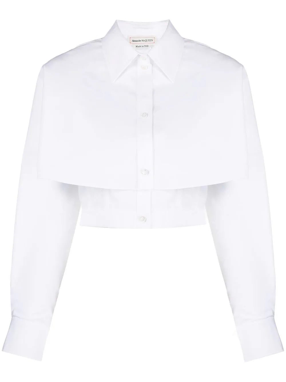 Alexander McQueen layered cropped shirt