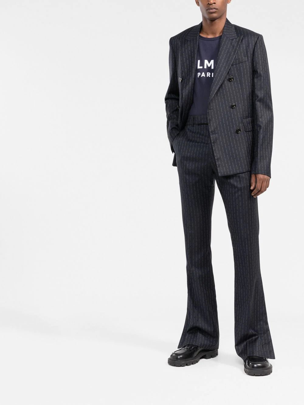 Balmain logo-print short-sleeve T-shirt - Image 2