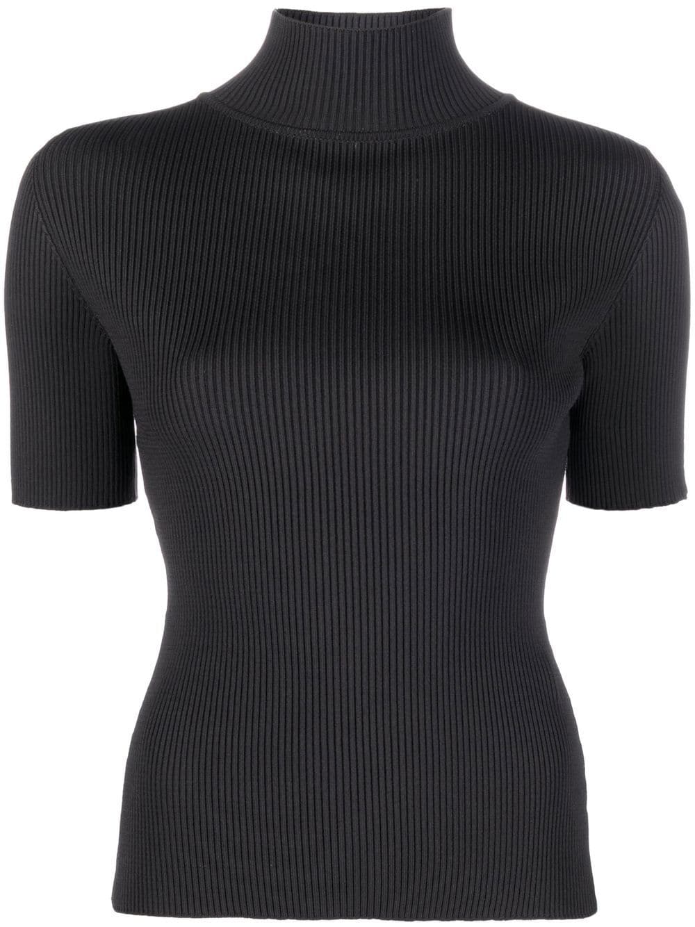 Off-White logo-trim ribbed T-shirt