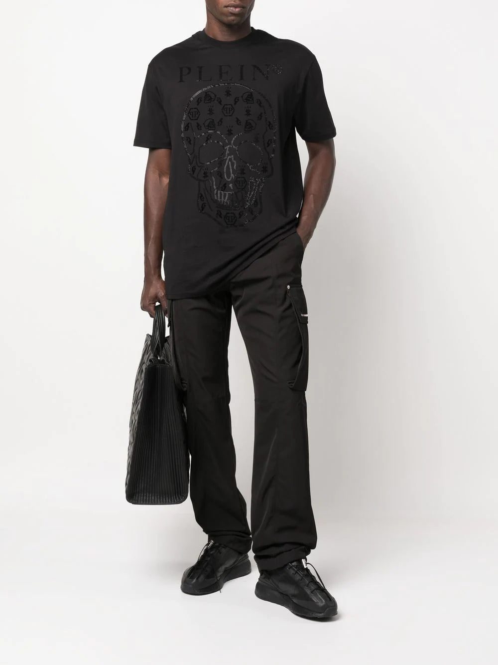 Philipp Plein embellished logo-print detail T-shirt - Image 2