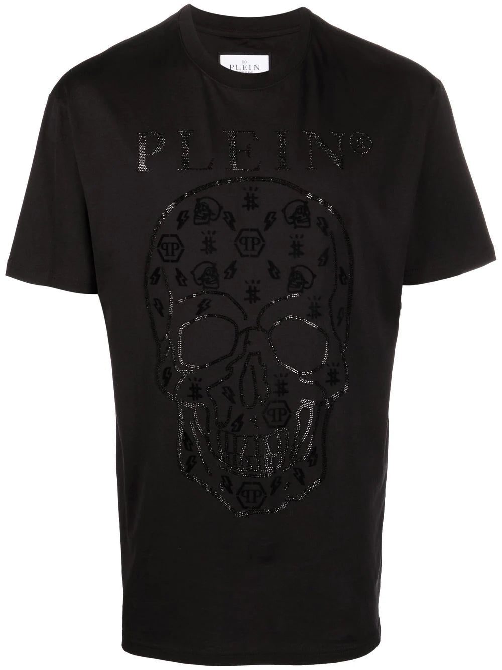 Philipp Plein embellished logo-print detail T-shirt