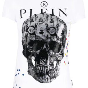 Philipp Plein skull-print cotton T-shirt