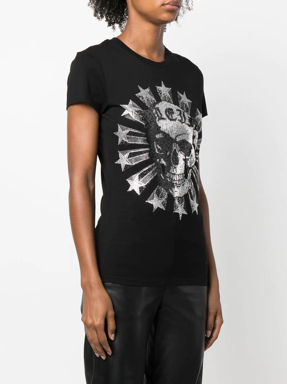Philipp Plein Sexy Pure-fit skull strass T-shirt - Image 3