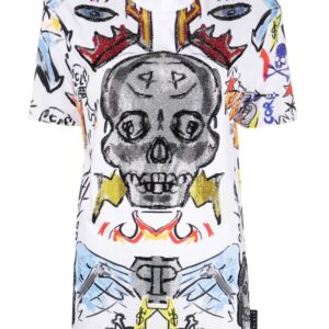 Philipp Plein  Man Fit Crystal Skull T-shirt