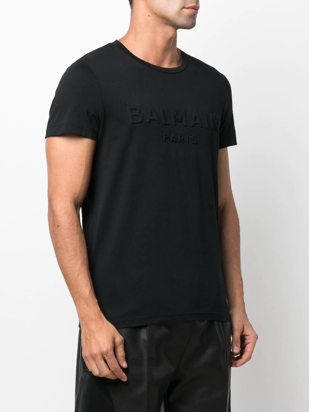 Balmain logo-embossed cotton T-shirt - Image 3