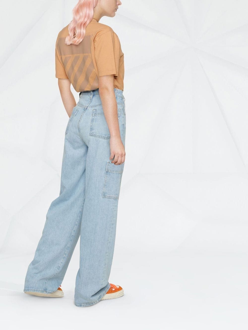 Off-White Diag-print cotton T-shirt - Image 3