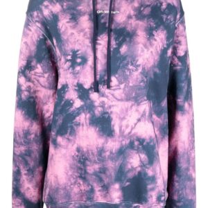Off-White Arrows-motif tie-dye hoodie