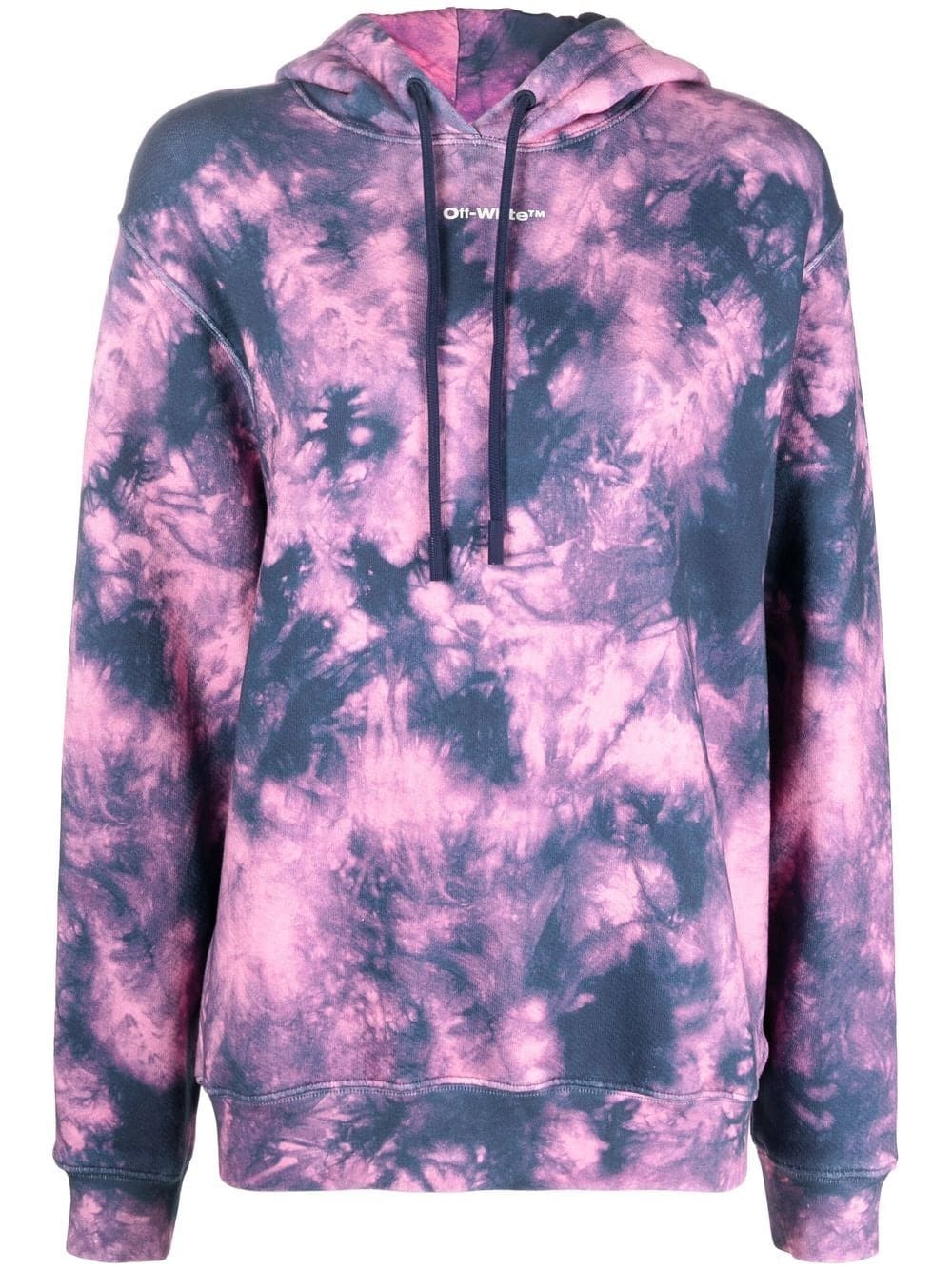 Off-White Arrows-motif tie-dye hoodie
