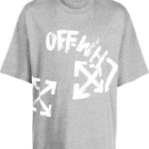 Off-white logo-print detail T-shirt