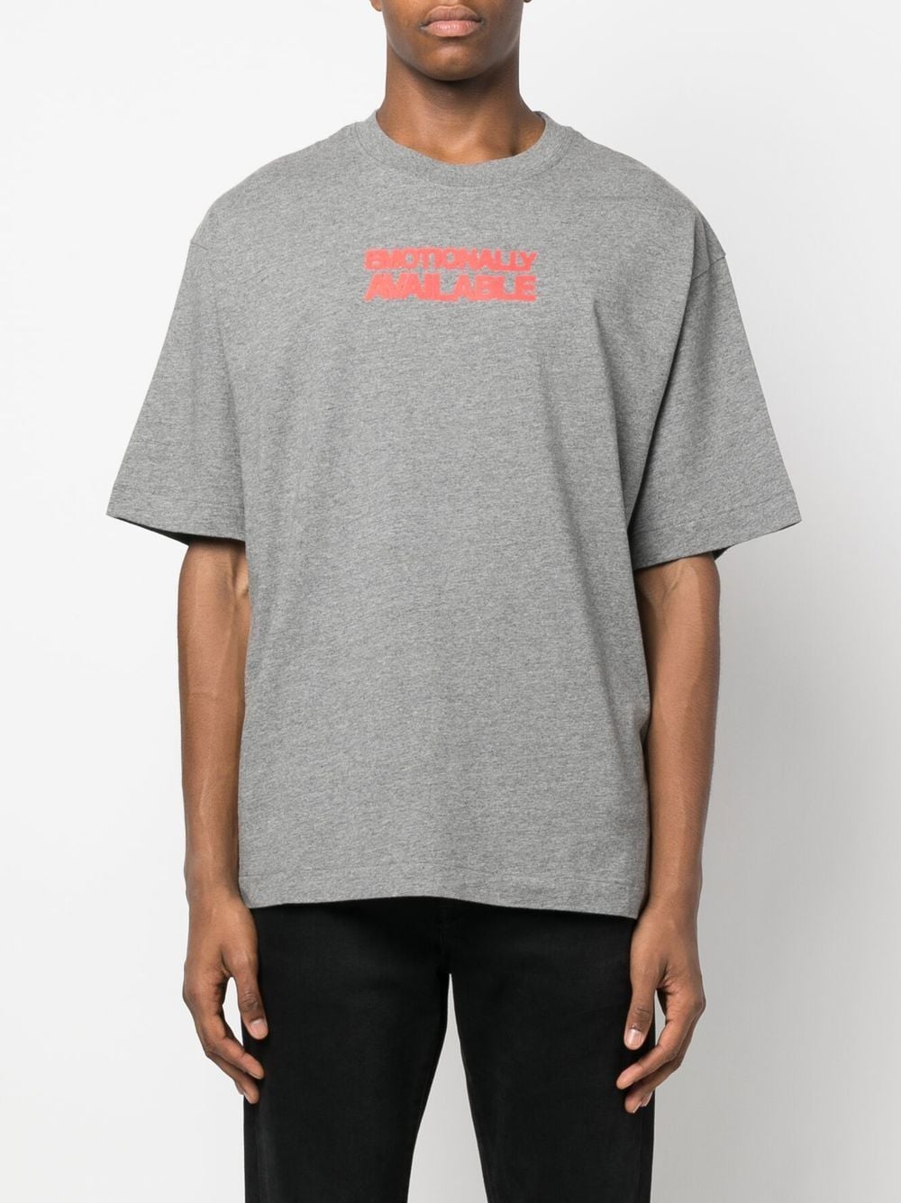 Off-white slogan-print cotton T-shirt - Image 3