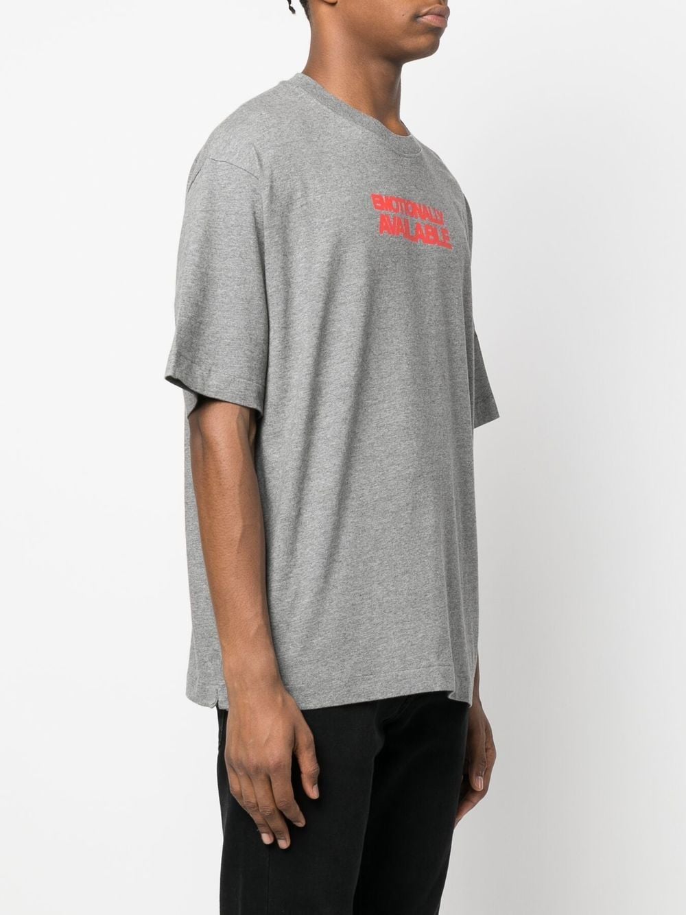 Off-white slogan-print cotton T-shirt - Image 4