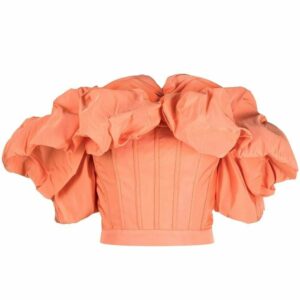 Alexander McQueen ruched-detail off-shoulder corset