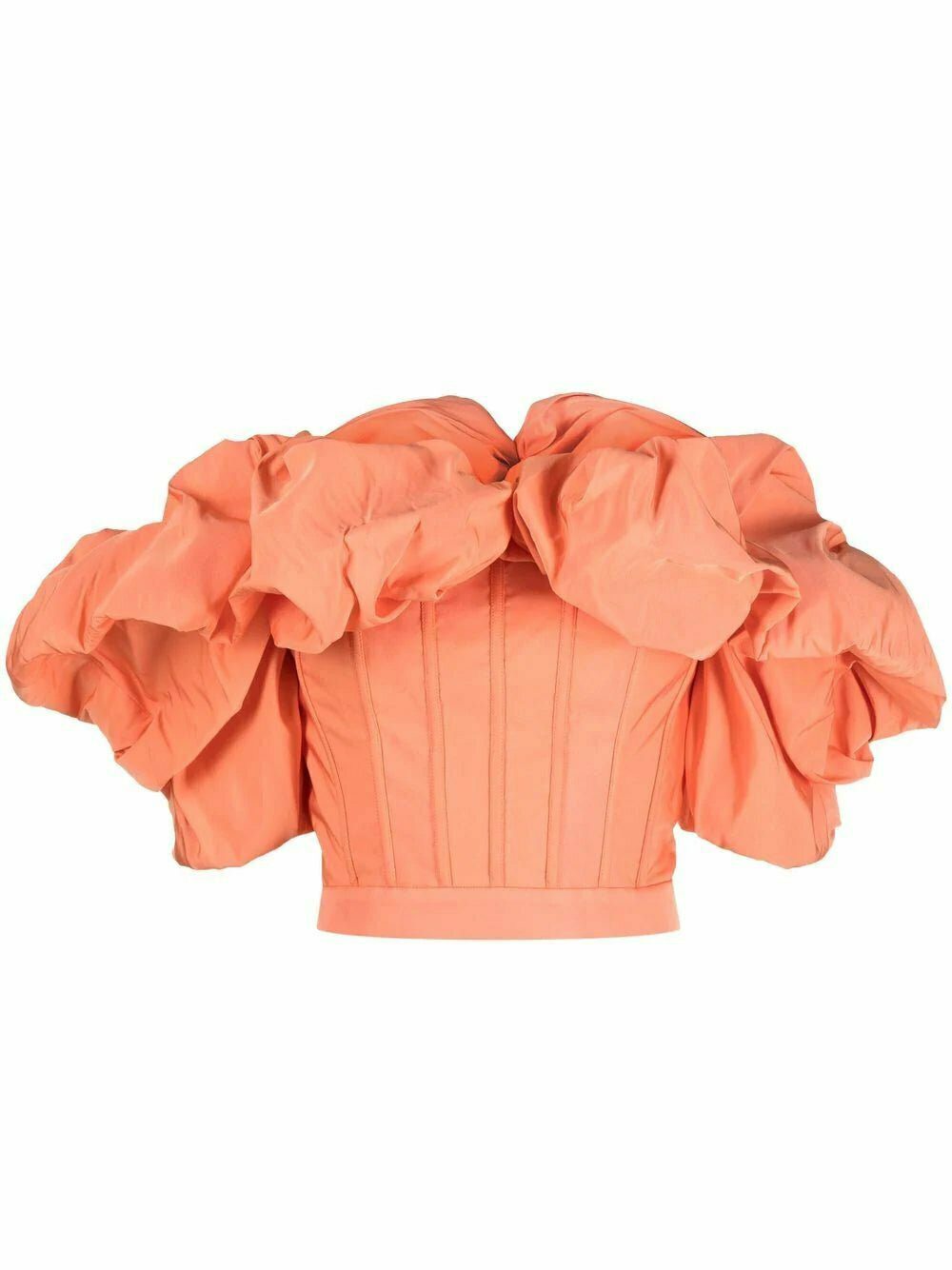 Alexander McQueen ruched-detail off-shoulder corset