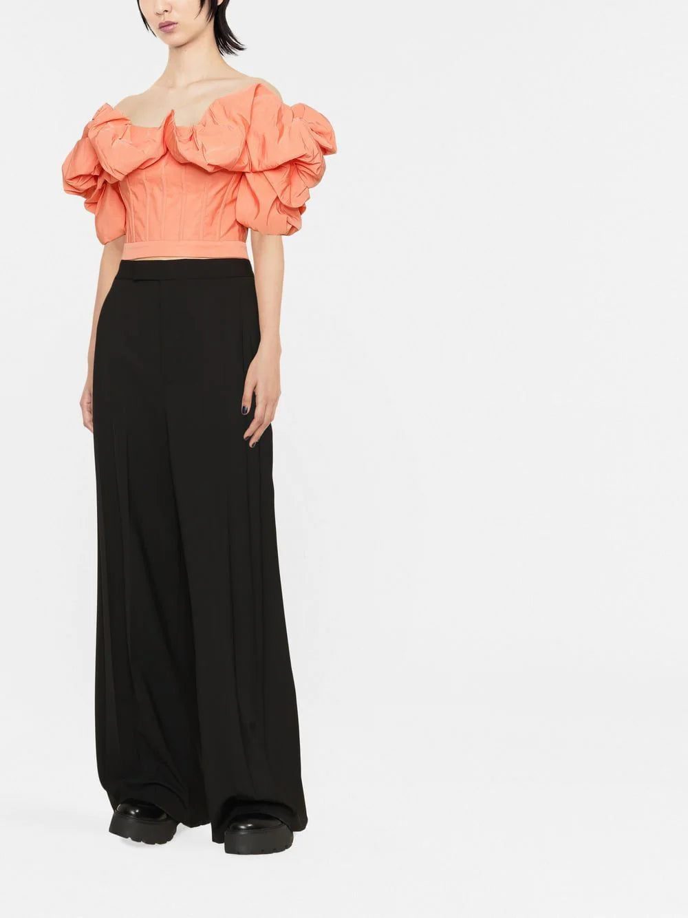 Alexander McQueen ruched-detail off-shoulder corset - Image 2