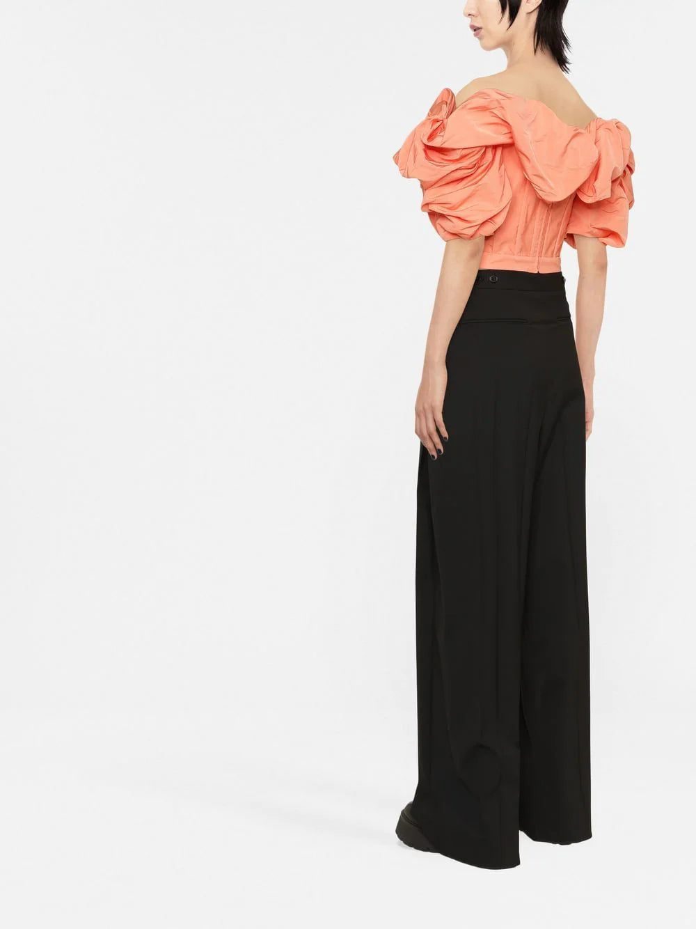 Alexander McQueen ruched-detail off-shoulder corset - Image 3