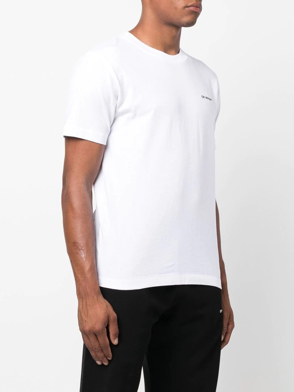 Off-White Wave Diag-Stripe cotton T-shirt - Image 3