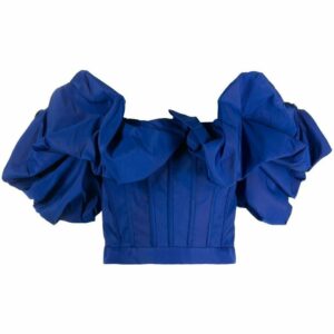 Alexander McQueen  off-shoulder corset-style top
