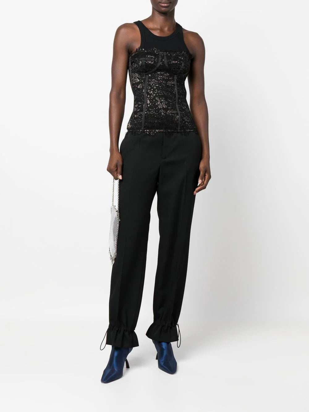 Philipp Plein lace-detail bustier top - Image 2