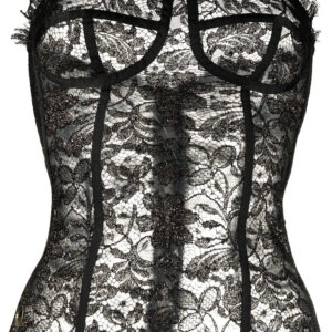 Philipp Plein lace-detail bustier top
