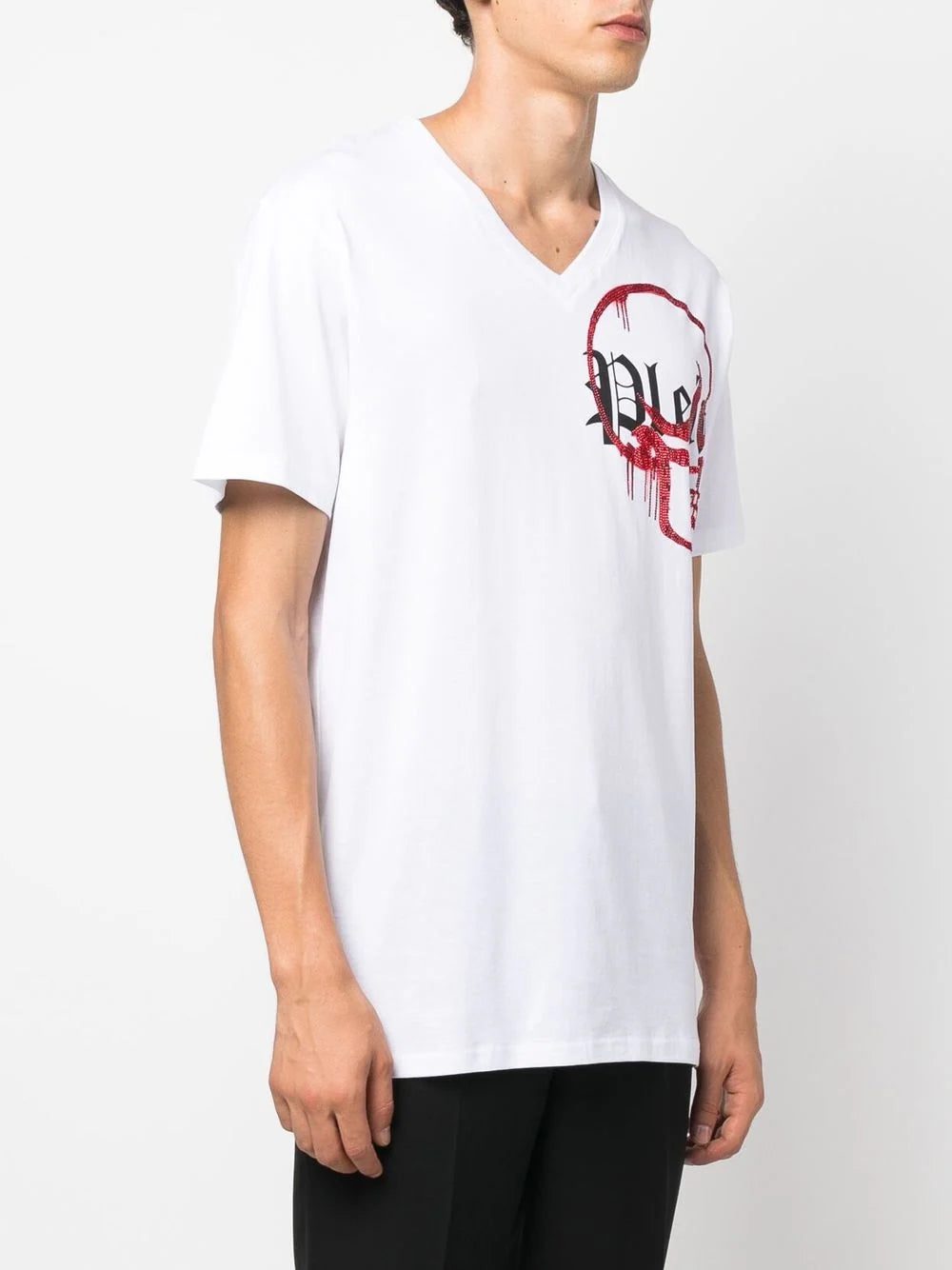 Philipp Plein V-neck logo T-shirt - Image 3