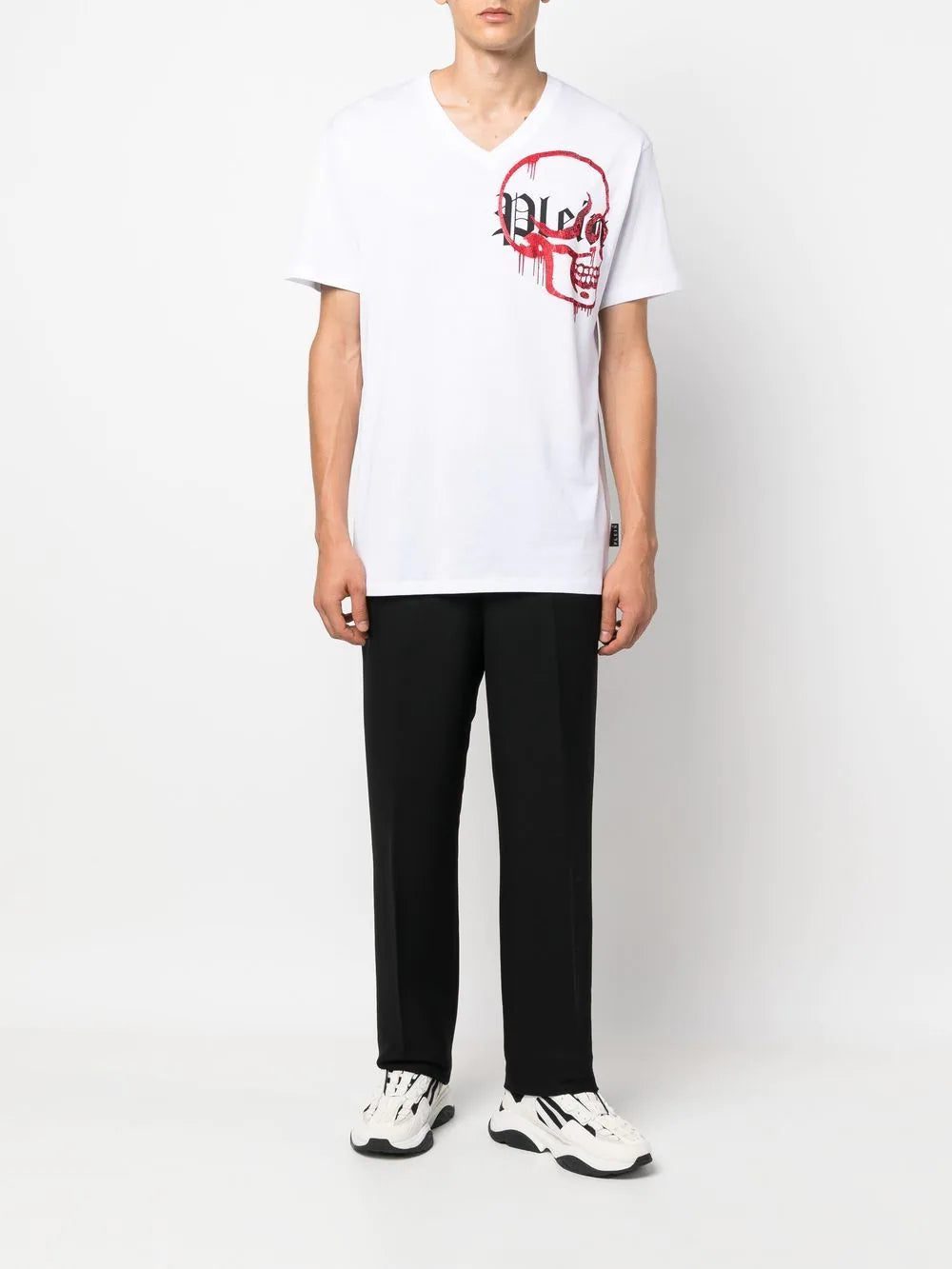 Philipp Plein V-neck logo T-shirt - Image 2