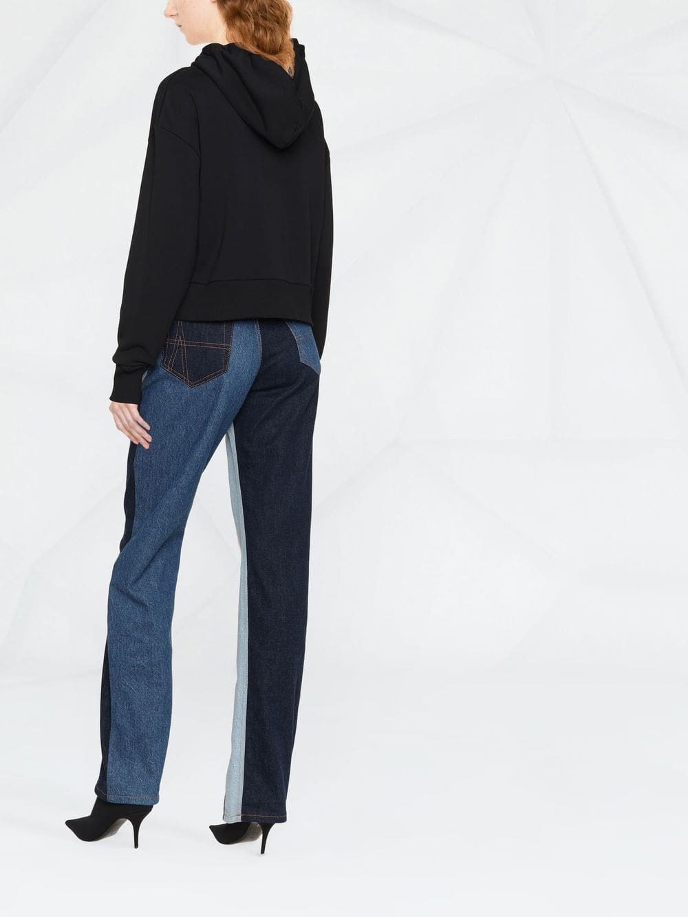 Balmain logo print drawstring hoodie - Image 4